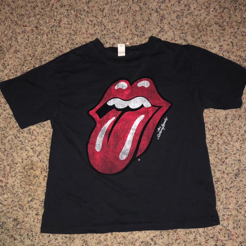 dark grey rolling stones tshirt H&M